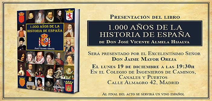 Presentación del libro 1.000 años de la historia de España