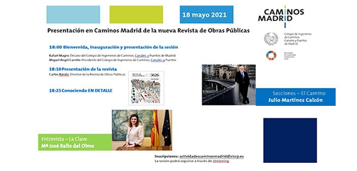 Presentación en Caminos Madrid de la nueva Revista de Obras Públicas