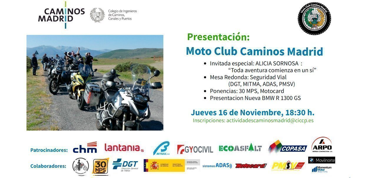Presentación «Moto Club Caminos Madrid»