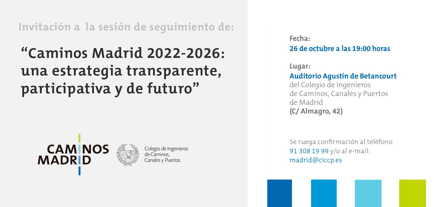 Caminos Madrid 2022-2026: una estrategia transparente, participativa y de futuro