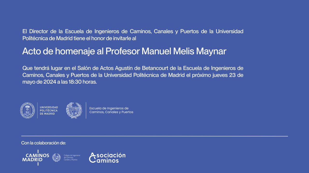 Acto de Homenaje al Profesor Manuel Melis Maynar