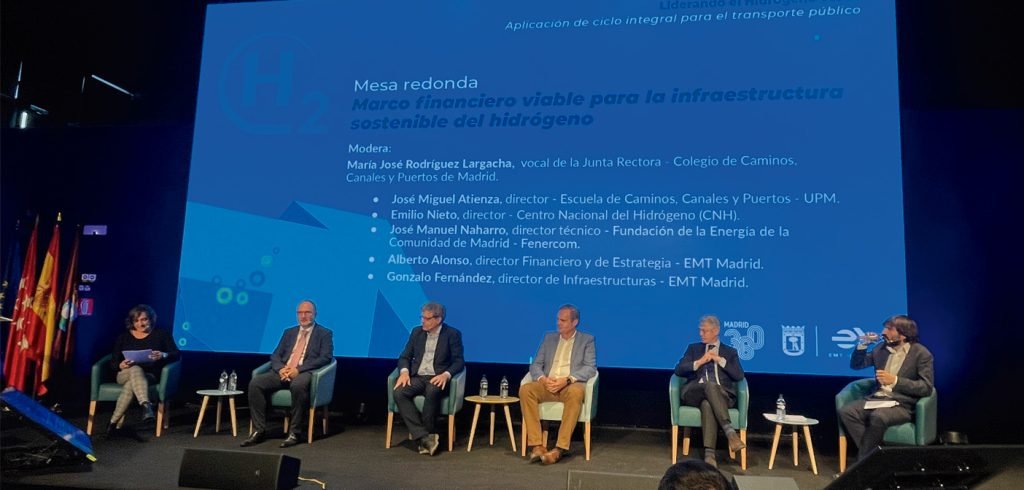 Caminos Madrid participa en la jornada “Liderando el Hidrógeno verde. Aplicación de ciclo integral para el transporte público” de la EMT