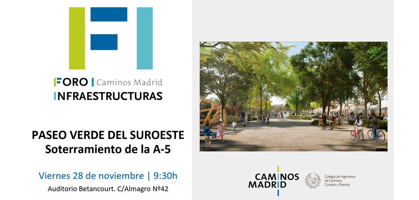 Paseo Verde del Suroeste. Soterramiento de la A-5