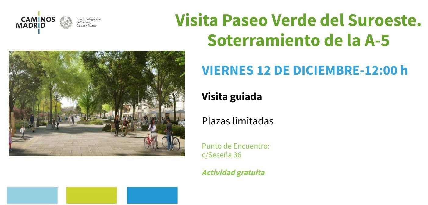 Visita Paseo Verde del Suroeste. Soterramiento de la A-5