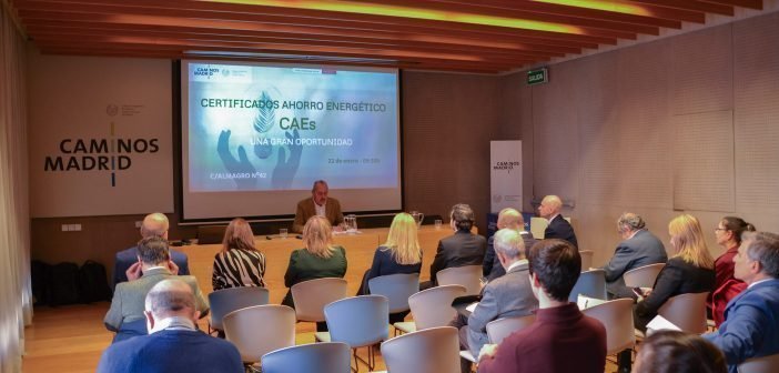 Caminos Madrid acoge una jornada técnica sobre los Certificados de Ahorro Energético (CAEs)