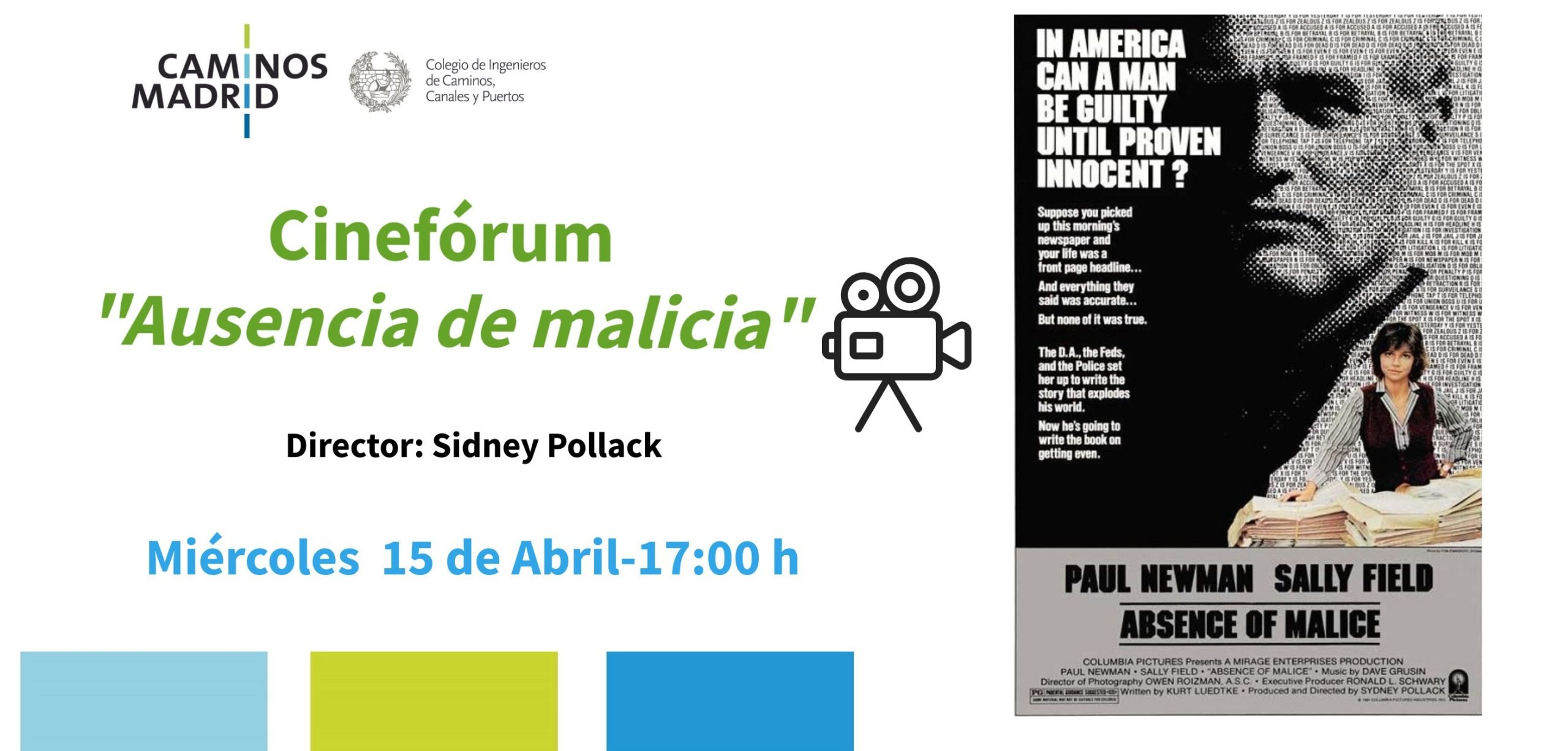 Cinefórum «Ausencia de malicia»